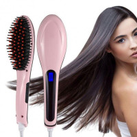 Электрическая расческа-выпрямитель Fast Hair Straightener HQT-906 Фен-щетка для выпрямления и укладки волос с