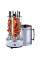Электрошашлычница вертикальная Domotec BBQ MS-7782 ∙ Шашлычница электрическая 6 шампуров 1000W Белая