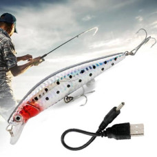 Электронный воблер со светодиодной подсветкой Twitching Lure приманка для ловли хищных рыб Твичинг Лур)