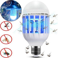 Светодиодная лампа уничтожитель комаров и мошек 2 в 1 ZappLight, Электрическая лампа приманка для насекомых,