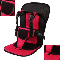 Детское бескаркасное автокресло Multi Function Car Cushion Красный, Универсальное авто кресло ребенку в машину