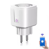 Розетка розумна Tuya 20А Wi-Fi з таймером і лічильником споживання енергії