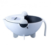 Овощерезка Wet Basket Vegetable Cutter 9 в 1 набор насадок для нарезки овощей и фруктов, ручная вращающаяся