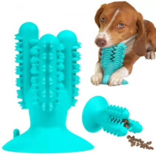 Жевательная игрушка для собак Bronzedog PetFun Dental кактус для чистки зубов на присоске с отверстием