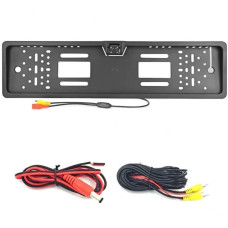 Камера заднього огляду в номерній рамці з 16 LED-підсвіткою, Black, CCD, паркувальні лінії