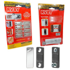 Универсальный магнит для дверей и ящиков VALUE PACK 9436-2, сверхпрочный, латунное покрытие, для дома и шкафа