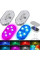 Світильник акумуляторний RGB для авто 2 шт. сенсорний, магнітний, USB-зарядка, 7 кольорів, автономне освітлення