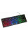 Ігрова клавіатура DX750 8930 дротова USB з RGB-підсвіткою, чорна