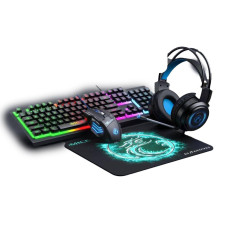 Ігровий комплект 4 в 1 Gaming Set клавіатура, миша, килимок і навушники для геймерів