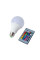Світлодіодна лампа Anslut LED RGB MAG-719 з пультом, E27, регулювання яскравості