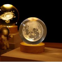 Светильник «Луна» 3D с LED и USB, декоративное и ночное освещение