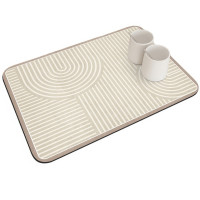 Коврик прямоугольный влаговпитывающий для посуды и раковины KD-67 beige