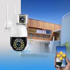 Камера вулична IP Dual Camera P12 WI-FI V380PRO з датчиком руху