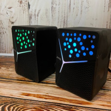 Колонки комп'ютерні 2.0 JEDEL S554 з USB і RGB-підсвіткою для ПК і ноутбука