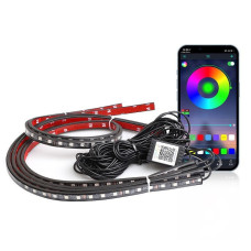 Підсвітка дна автомобіля світлодіодна Bluetooth RGB 12 В 2 стрічки 90 і 120 см