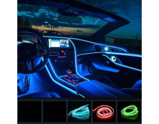 Подсветка гибкая RGB неоновая для салона авто 5 м 7 цветов USB