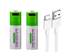 Батарейки AA USB Type-C комплект 2 шт 1.5 В 2600 мВт