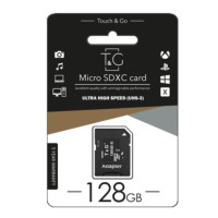 Картка пам'яті Micro SDXC 128 Гб Class 10 T&G з адаптером, висока швидкість читання й запису, для смартфонів