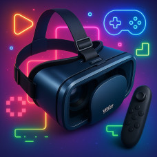Окуляри віртуальної реальності SHINECON VR SC-G13 з пультом Y1, підтримка Android та iOS (до 7 дюймів)
