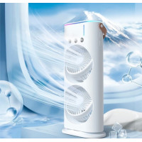 Вентилятор зволожувач повітря LY-887 портативний з LED-підсвіткою розпилювач води для дому