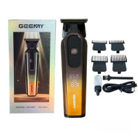 Машинка для стрижки волос GM 8058Q с цифровым дисплеем 4 сменные насадки беспроводная аккумуляторная