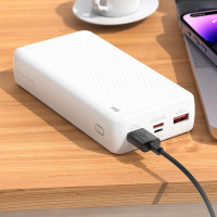 Повербанк BOROFONE BJ 56 A 20000 mAh з PD швидким заряджанням 20 Вт два USB-порти та Type-C для смартфонів