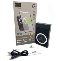 Внешний аккумулятор LENYES PW017D 10000mAh с MagSafe, беспроводной зарядкой 15W и быстрой зарядкой 22.5W