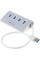 Металевий USB-концентратор 4 порти USB 3.0 модель 4301 з високою швидкістю передавання даних для комп'ютерів