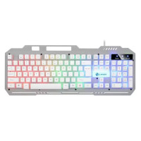 Ігрова мембранна клавіатура K-25 з RGB-підсвіткою, USB, мультимедійні клавіші для зручності