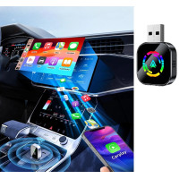 Бездротовий адаптер CarPlay і Android Auto з USB Type-C, підтримує автоматичне під'єднання