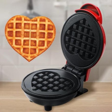 Мінівафельниця у формі серця Waffle Maker 350 Вт — антипригарне покриття, компактний дизайн