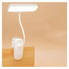 Настільна LED-лампа QP-2208 з акумулятором і прищіпкою, сенсорне керування, 3 режими яскравості, гнучка ніжка