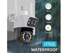 Уличная Wi-Fi IP-камера Q25 6 МП PTZ с LED-подсветкой и датчиком движения, двусторонняя аудиосвязь