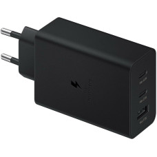 Мережевий зарядний пристрій 65W Trio з 2 Type-C і USB-A, підтримка швидкого заряджання PD 3.0/SFC/AFC, чорний