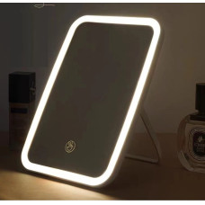 Дзеркало настільне макіяжне з LED-підсвіткою і сенсорним вимикачем на акумуляторі