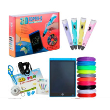 Дитячий 3D набір 3D-ручка Pen 6+ з планшетом для малювання 3D PEN AND436