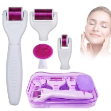 Мезоролер Derma Roller System 5 в 1 для обличчя й тіла, антивіковий масажний ролик, догляд за шкірою