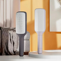 Гребінець масажний Hair Straightener AND LY-639 з функцією самоочищення, для всіх типів волосся