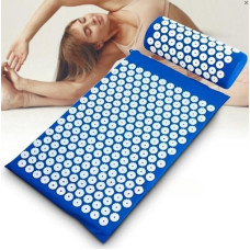 Килимок масажний із подушкою Acupressure Mat для розслаблення, зняття стресу та болю