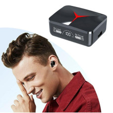 Навушники Bluetooth M90 Pro із зарядним кейсом PowerBank, RGB-підсвіткою й активним шумозаглушенням (ANC)