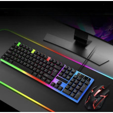 T350 ігрова мембранна клавіатура та миша, LED-підсвітка, дротовий комплект для ПК