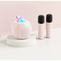 Портативна колонка LED Z1 Bluetooth з 2 мікрофонами, караоке, диско-шар