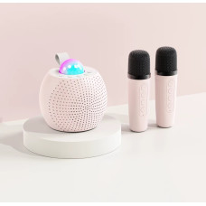 Портативна колонка LED Z1 Bluetooth з 2 мікрофонами, караоке, диско-шар