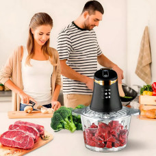 Блендер Domotec 7041 універсальний, 3 л, 600 Вт, для смузі та супів-пюре Чорний