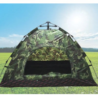 Намет автоматичний 6-місний 2х2.5 м Камуфляж, саморозкладний, з антимоскітною сіткою і міцним каркасом Fiberglass