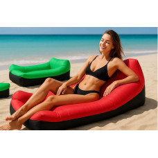 Портативний надувний диван RD-3002 без насоса, легкий 0.5 кг, до 200 кг, водовідштовхувальна тканина, з кишенею та сумкою-переноск