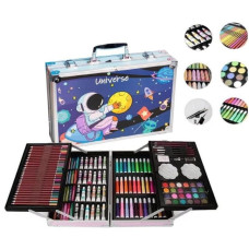 Набір для творчості "Астронавт" 145 предметів в алюмінієвій валізі синій