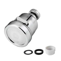 Аератор для змішувача з гнучким шлангом 3 режими Chrome, водоощадний, поворотний, насадка на кран