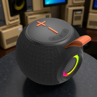 Портативна Bluetooth-колонка M7 з RGB-підсвіткою, TF, USB і FM радіо, потужний звук 66 мм