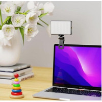 RGB лампа для блогерів і стримерів на прищіпці з регулюванням яскравості та поворотом 360° AND 5265